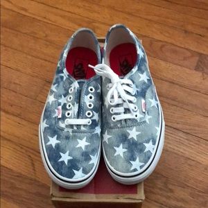 Vans stars blue washed sneaker